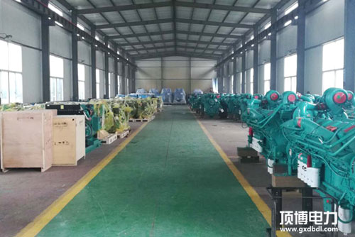 广西顶博发电机组制造车间展示
